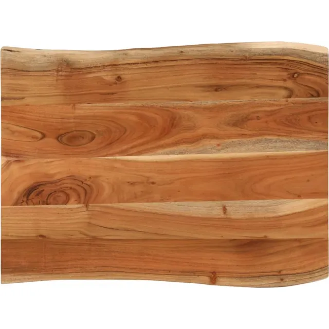 vidaXL Tafelblad rechthoekig natuurlijke rand 90x60x3,8 cm acaciahout Bruin