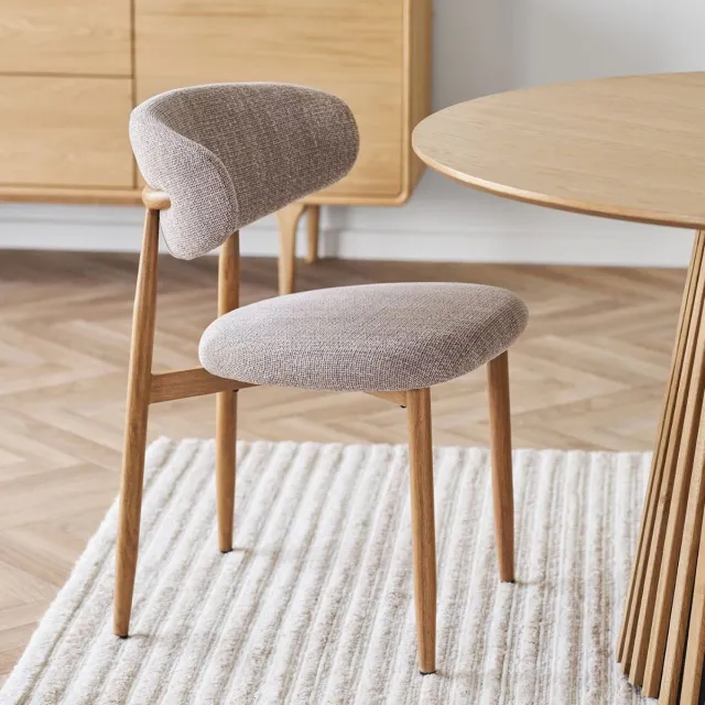 House Nordic Eetkamerstoel Levanto - Zand - Set van 2