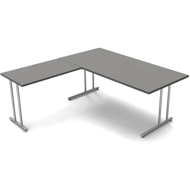 Kerkmann Hoekbureau Profi grijs 180cm