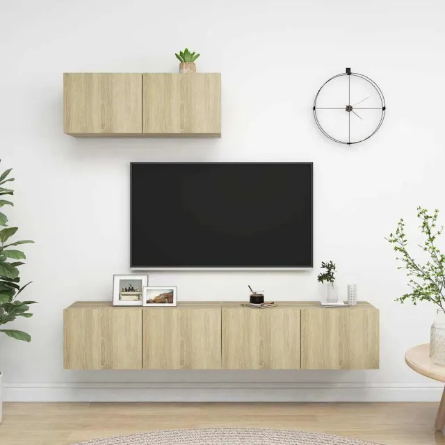vidaXL Tv-meubelen 3 st bewerkt hout sonoma eikenkleurig, foto 2