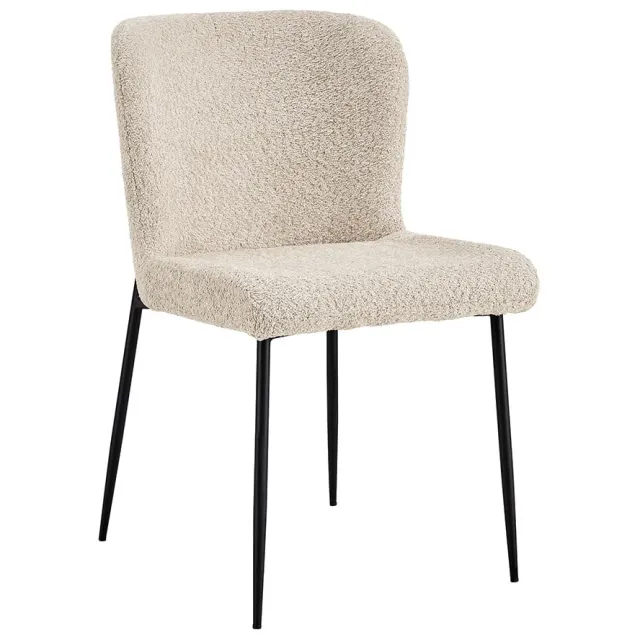 eetkamerstoel Jolie bouclé beige, foto 2