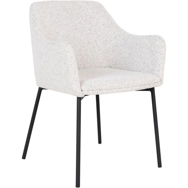 House Nordic Eetkamerstoel Melilla | Wit / Bouclé - Set van 2