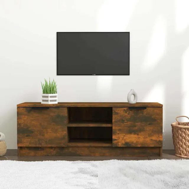 vidaXL Tv-meubel 102x35x36,5 cm bewerkt hout gerookt eikenkleurig, foto 2