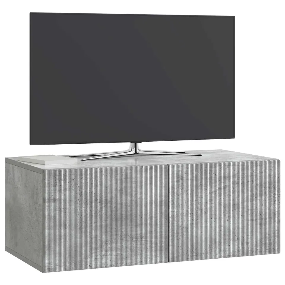vidaXL Wandbeugel TV-kast 78,5 x 41 x 30 cm Betongrijs Bewerkt hout