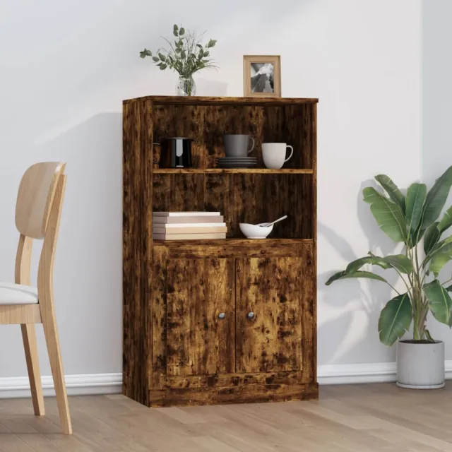 vidaXL Hoge kast 60x35,5x103,5 cm bewerkt hout gerookt eikenkleurig, foto 2