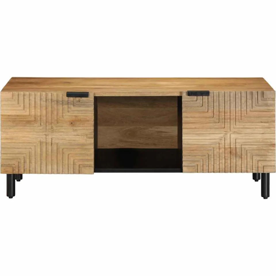 vidaXL Salontafel 100x54x40 cm massief mango bruin, foto 3