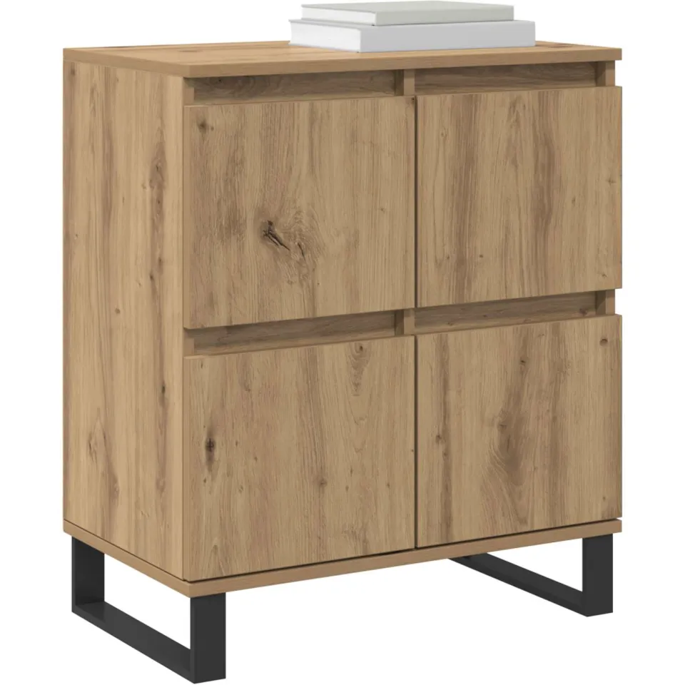 vidaXL Dressoir Artisan Eiken 60 x 35 x 70 cm Bruin