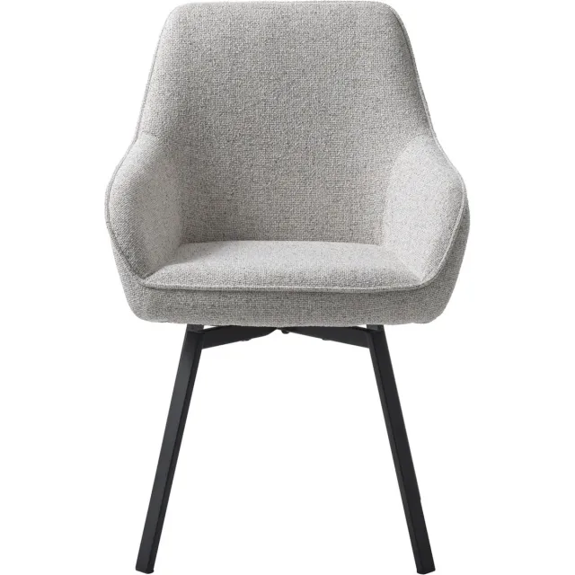 Giga Living Eetkamerstoel Alma Off White Melange Swivel - Giga Living