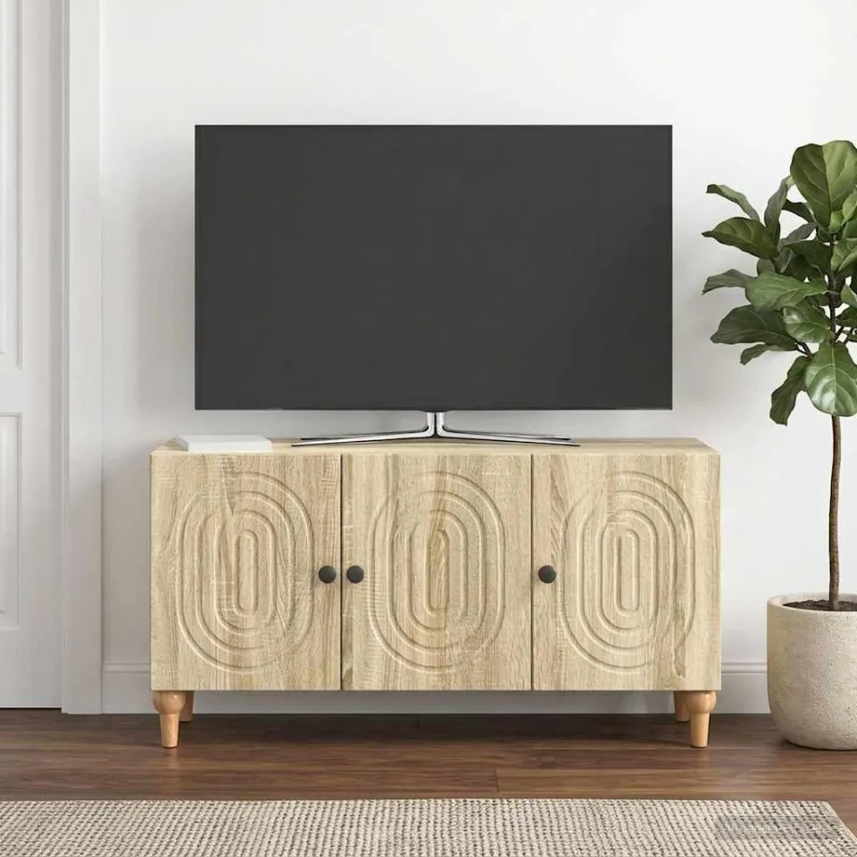 vidaXL TV-kast 99 x 34,5 x 50 cm Sonoma Eiken Bewerkt hout, foto 4