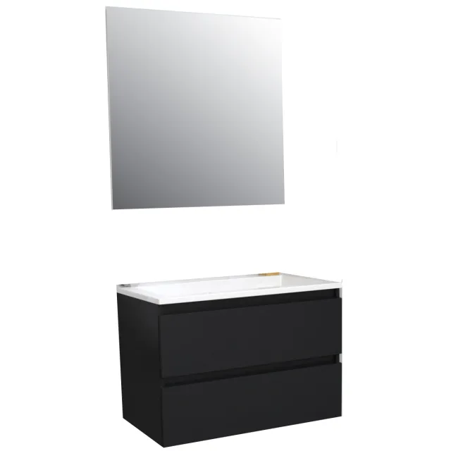 Boss & Wessing Pepper badmeubelset mat zwart