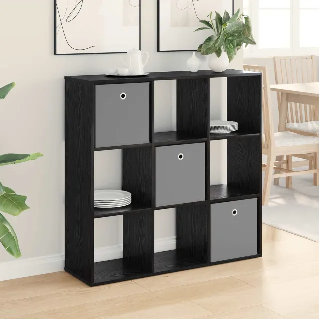 vidaXL Dressoir Zwart Eiken 102 x 31 x 99,5 cm, foto 2