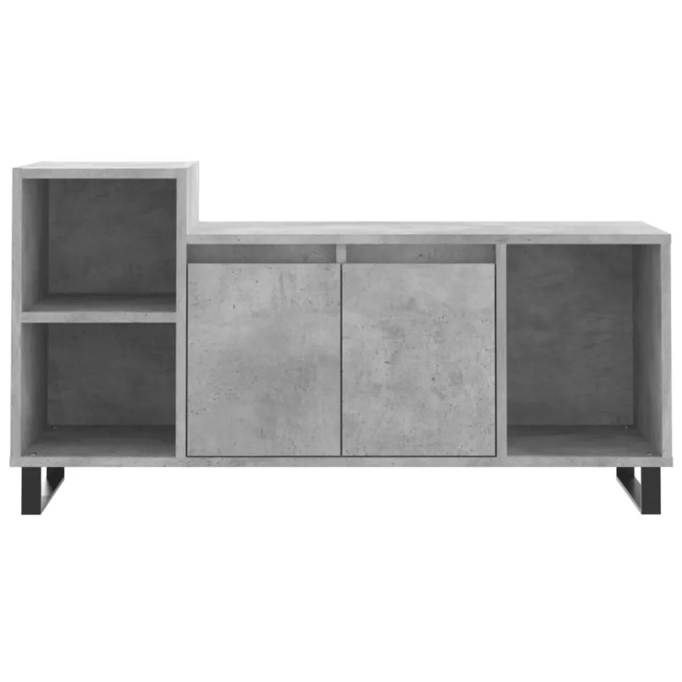 vidaXL Tv-meubel 100x35x55 cm bewerkt hout betongrijs