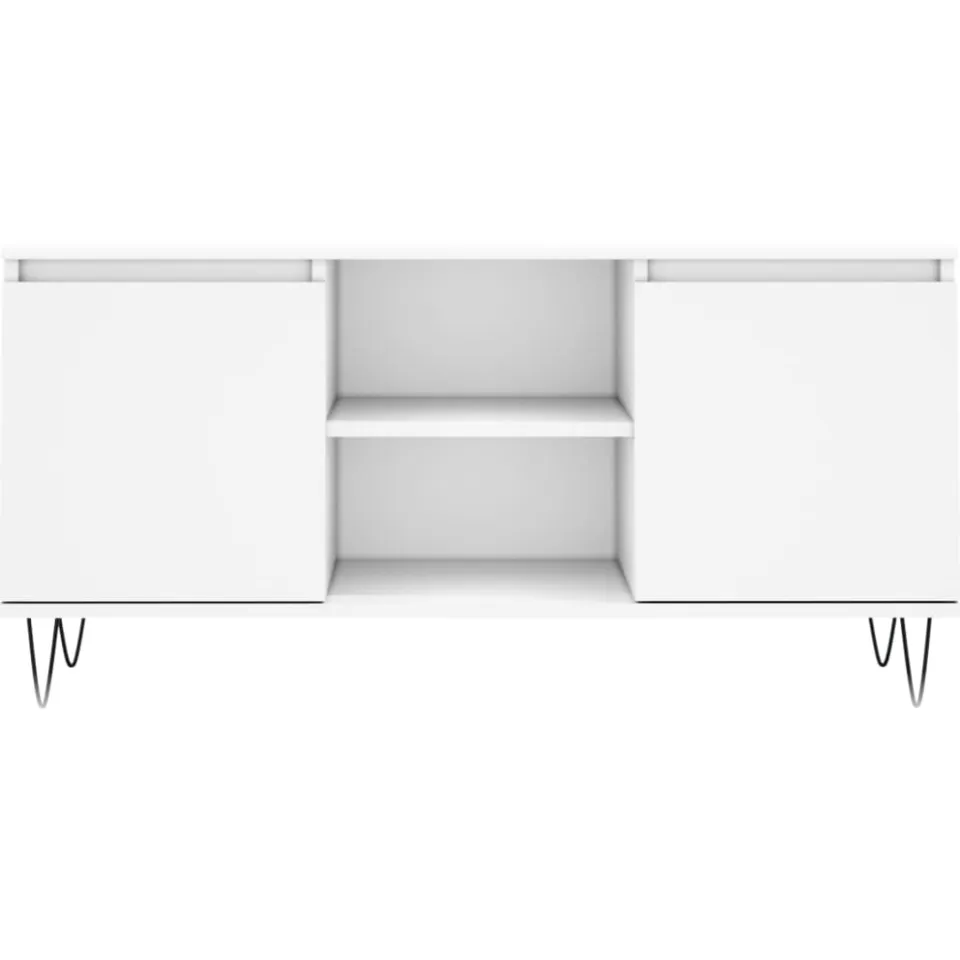 vidaXL Tv-meubel 104x35x50 cm bewerkt hout wit