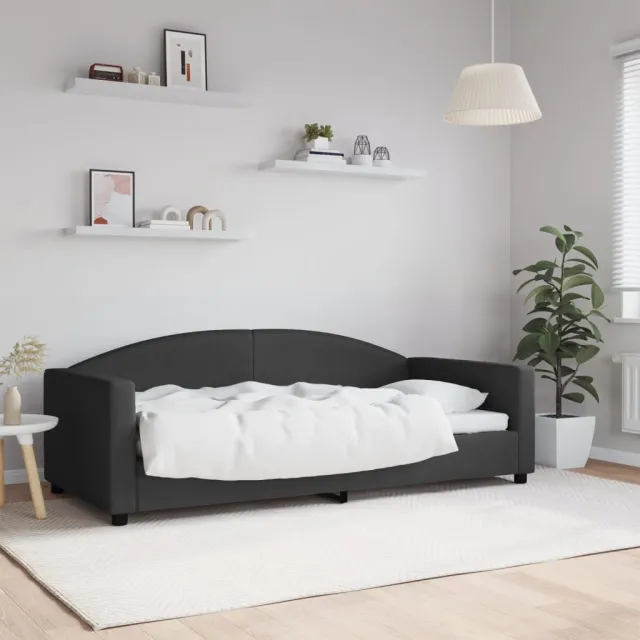 vidaXL Slaapbank 90x190 cm stof zwart