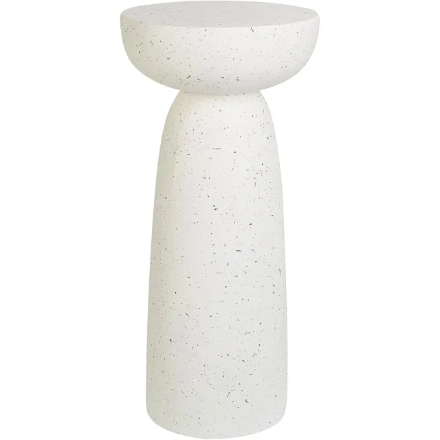 Beliani CADINI - Bijzettafel - Gebroken wit - Lichtbeton