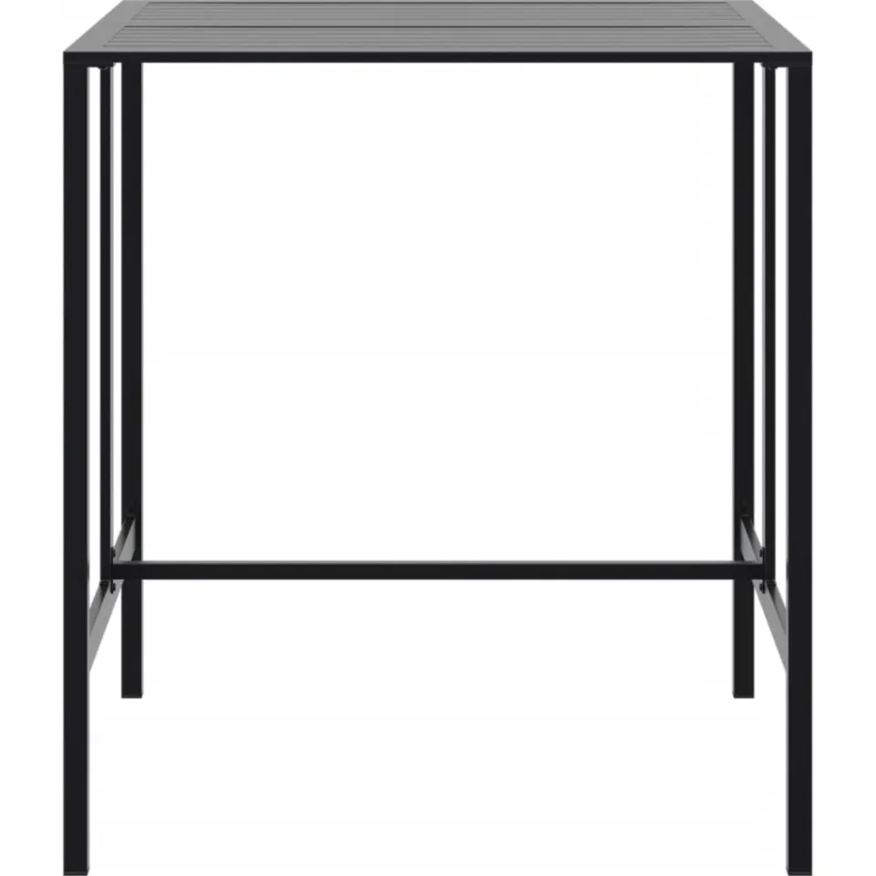 vidaXL Bartafel 100x100x110 cm gepoedercoat staal zwart, foto 4