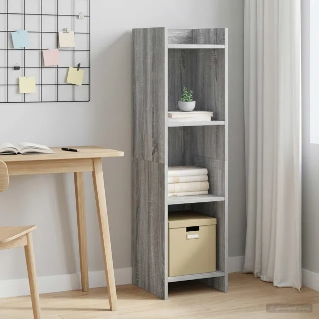vidaXL Boekenkast Grijs Sonoma 30 x 30 x 111 cm Bewerkt hout, foto 2