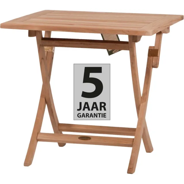 Summer Garden Kentucky teak klaptafel 80x80 cm
