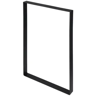 Duraline Tafelpoot Plat Staal Mat Zwart 4x35x38,5cm, foto 5
