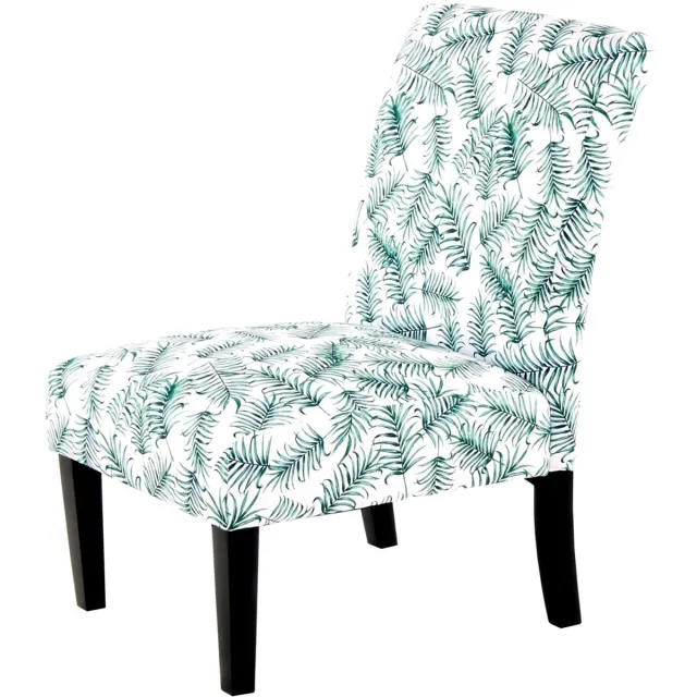 Padiro loungestoel - 55 x 77 x 92 cm - Meerkleurig - Botanisch, Botanisch patroon - Polyester, Stof, Beukenhout - met rugleuning