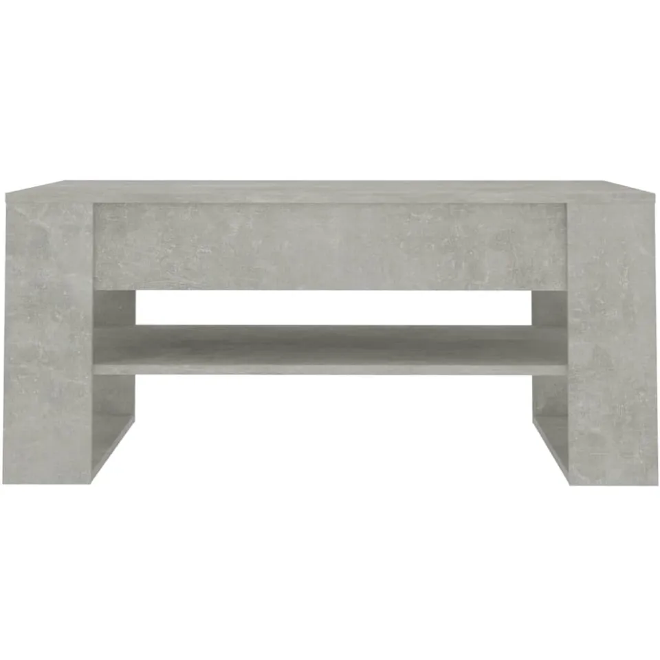vidaXL Salontafel 102x55x45 cm bewerkt hout betongrijs grijs, foto 4