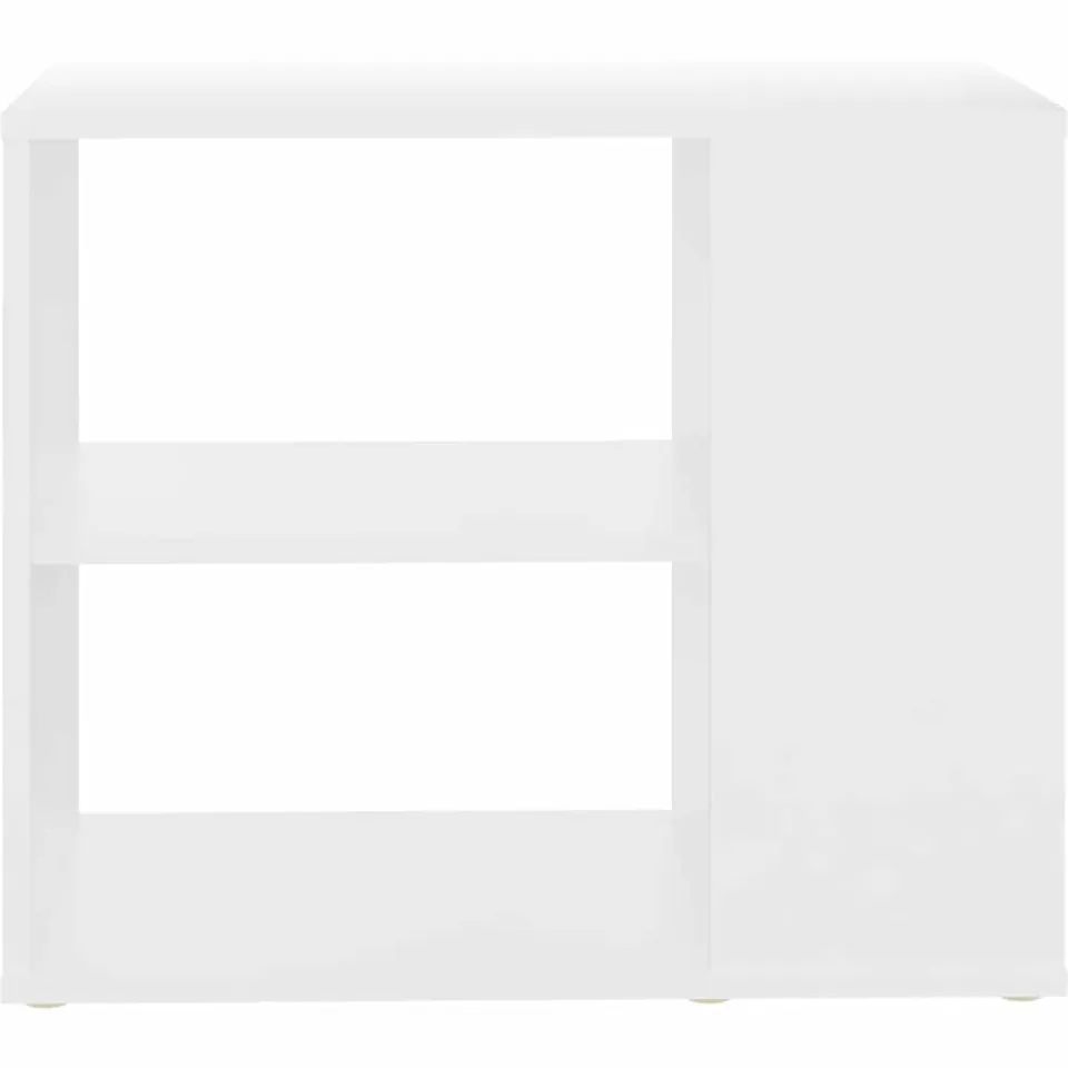 vidaXL Bijzetkast 60x30x50 cm bewerkt hout wit