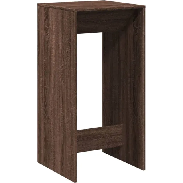 vidaXL Bartafel - 51x50x103,5 - cm - bewerkt - hout - bruin - eikenkleurig Bruin eikenkleur