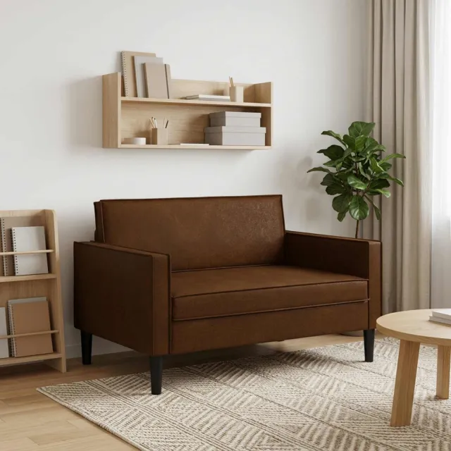 vidaXL XXL fauteuil Bruin Nep Suede Leer