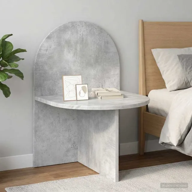 vidaXL Nachtkastje 2 st Betongrijs 48 x 49 x 65 cm Geconstrueerd hout grijs, foto 2