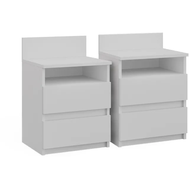 Vicco Monty Nachtkastje – Set van 2 Wit