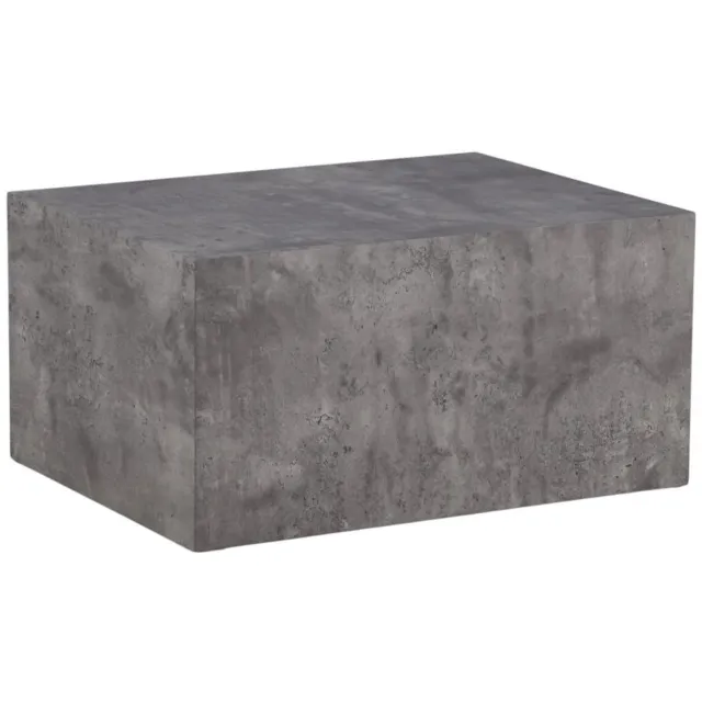 Svea Clara salontafel marmerlook - 80 x 60 cm - donkergrijs