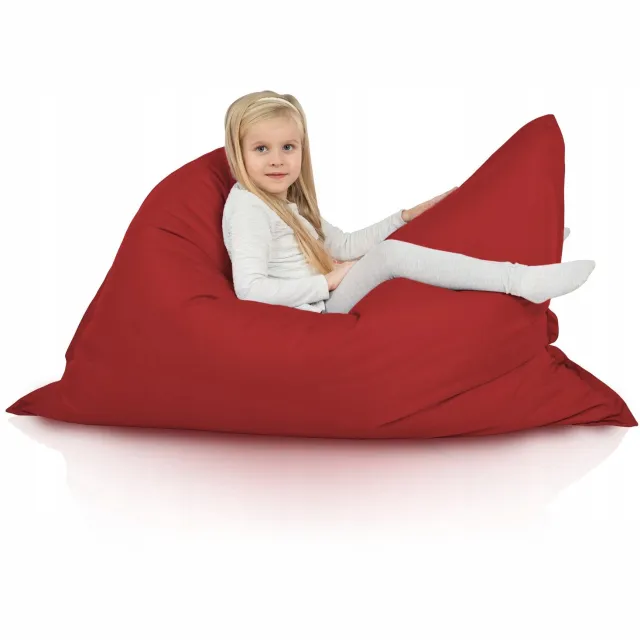 Italpouf XL Rode Outdoor Puf - Waterdicht & Duurzaam - Ideaal voor Tuin Rood