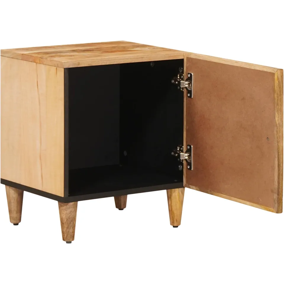 vidaXL Nachtkastje Bruin 40 x 33 x 46 cm Massief Mango Hout, foto 2