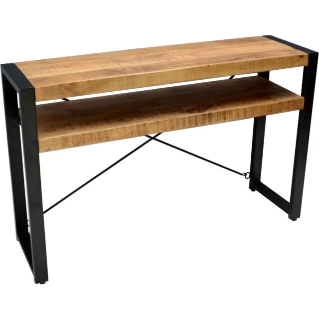 The Copperbarn Console tafel 2 planken mangohout Britt sidetable Naturel