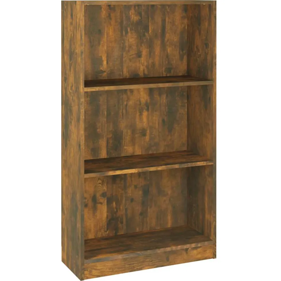 vidaXL Boekenkast 60x24x109 cm bewerkt hout gerookt eikenkleurig, foto 3
