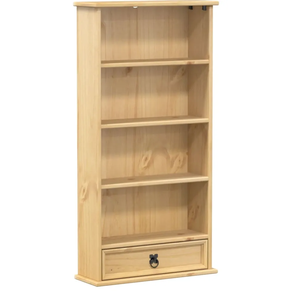 vidaXL Cd-kast Corona 52x17,5x103 cm massief grenenhout Bruin