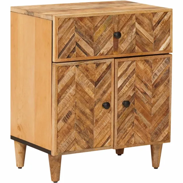 vidaXL Nachtkastje Bruin 50 x 33 x 60 cm Massief Mango Hout