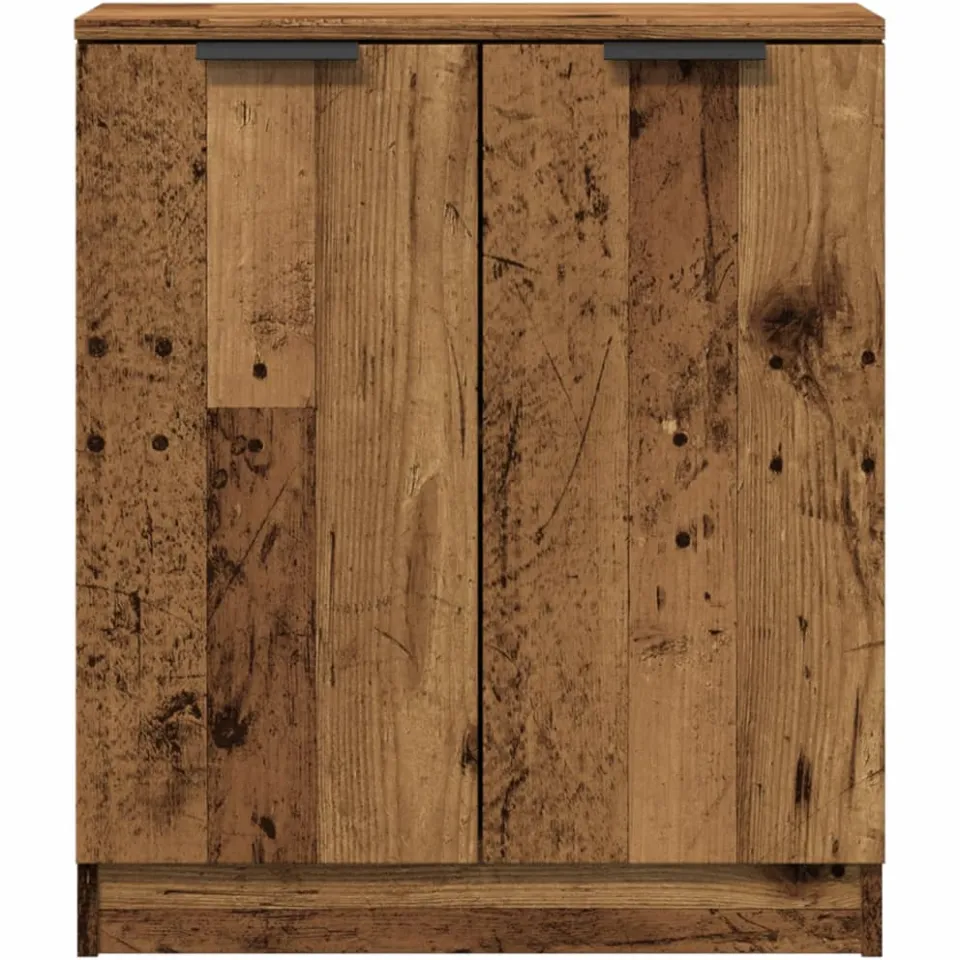 vidaXL Dressoir 60x30x70 cm bewerkt hout oud houtkleurig bruin, foto 4
