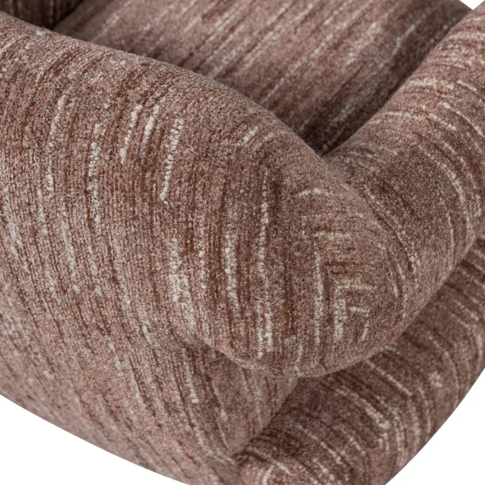 WOOOD Folke Fauteuil - Chenille - Oudroze Melange - 70x88x88, foto 6