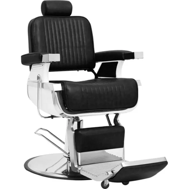 vidaXL Kappersstoel - 68x69x116 - cm - kunstleer - zwart