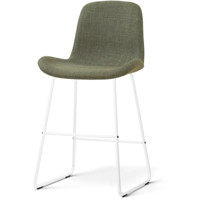 Nolon Nino-Fé barkruk forestgroen - wit onderstel - 65 cm