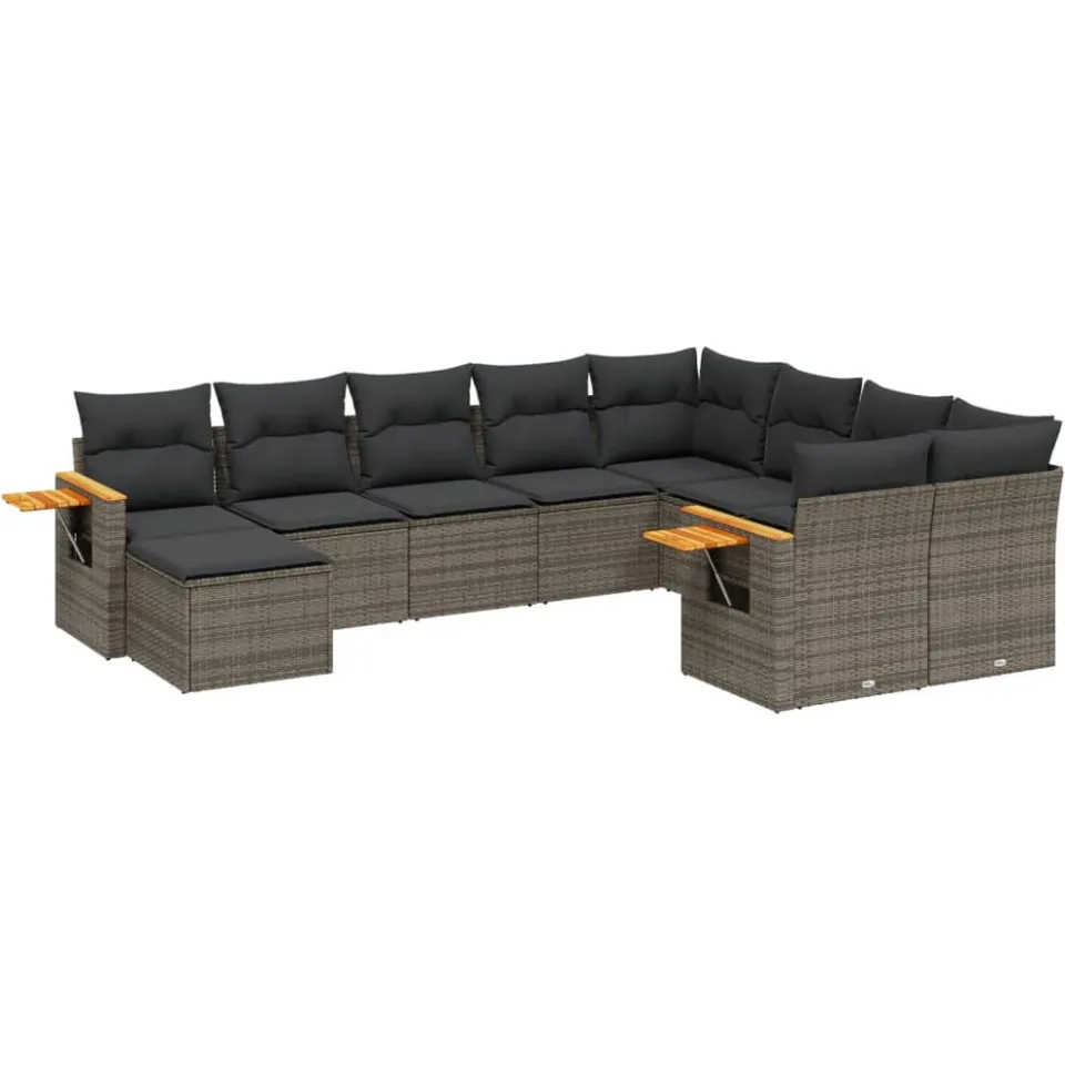 vidaXL Patio Sofa Set 7-zits Grey, foto 3