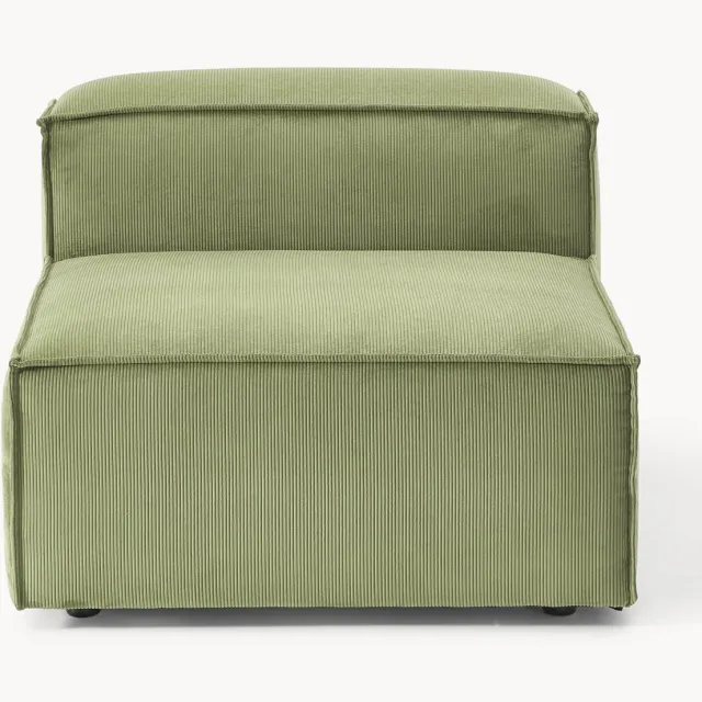 Westwing Collection Middelste module Lennon van corduroy Groen