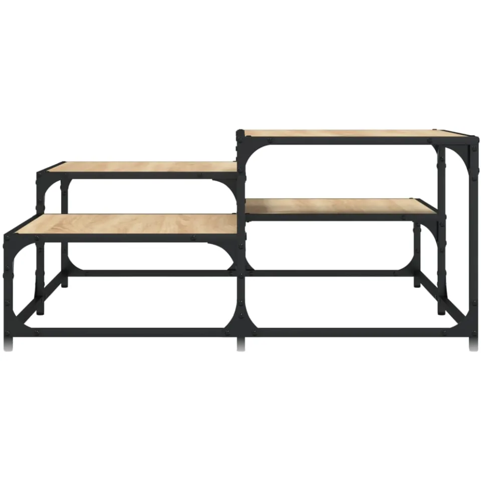 vidaXL Salontafel 87,5x87,5x40 cm bewerkt hout sonoma eikenkleurig, foto 3