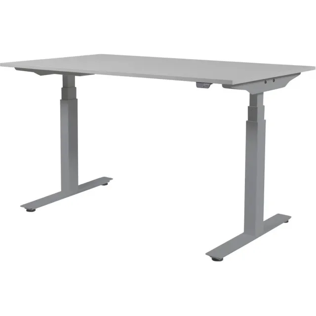 Schaffenburg Zit Sta Bureau - Plus Elektrisch 160x80 grijs - alu frame