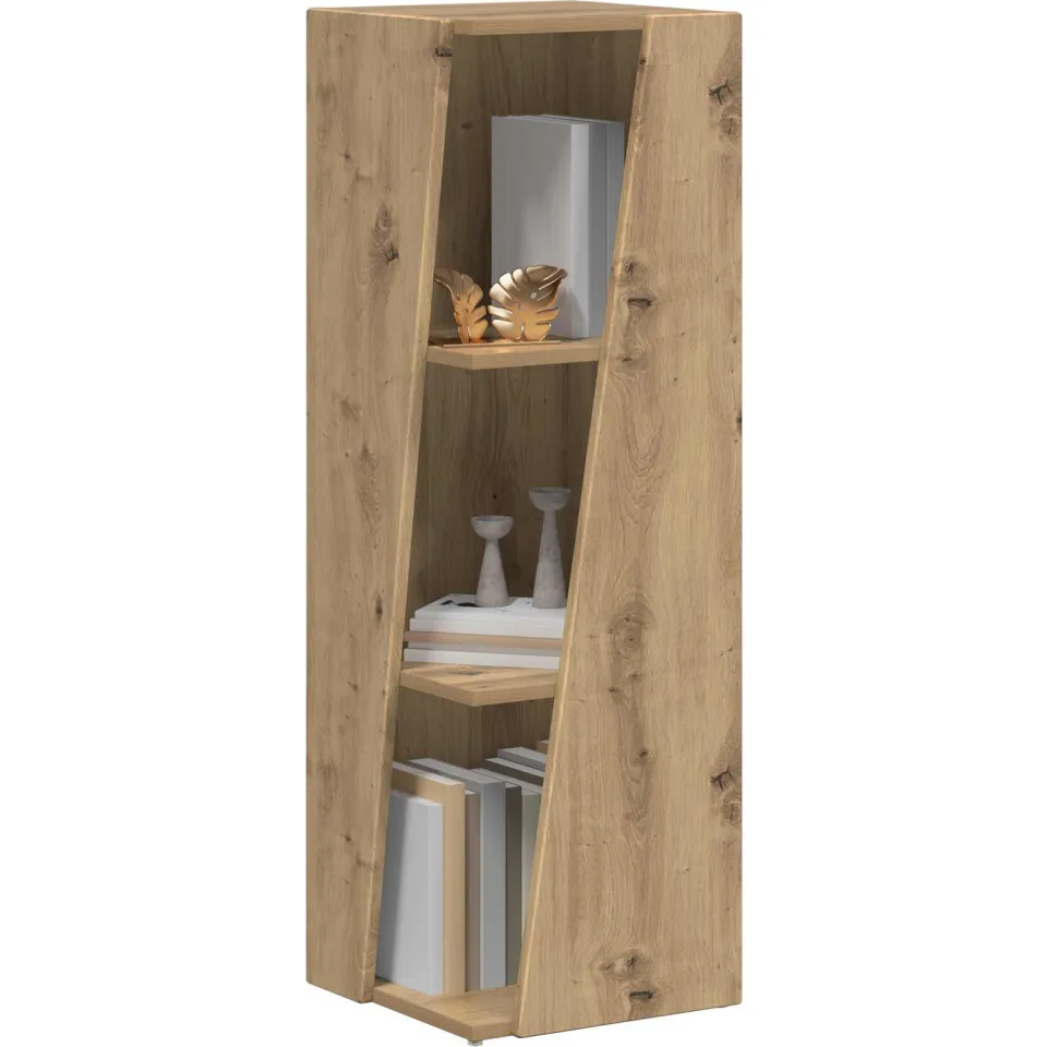 vidaXL Zijplank 33 x 32 x 100,5 cm Bewerkt hout Artisan Eiken, foto 2