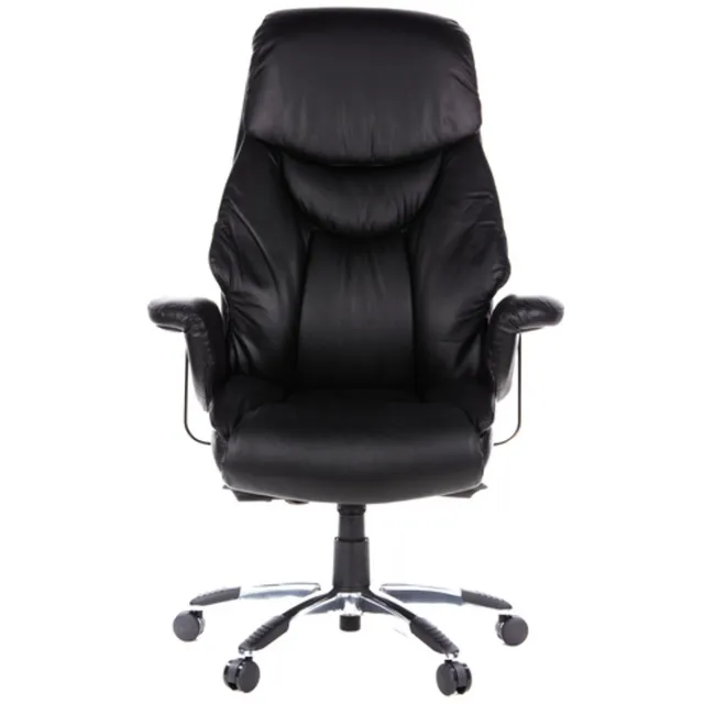 hjh office Prado - Bureaustoel - Echt leder - Zwart