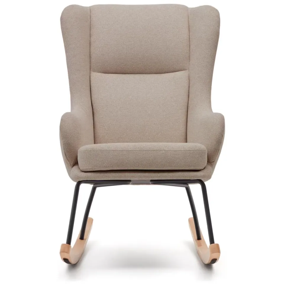 Kave Home Maustin schommelstoel beige, foto 6