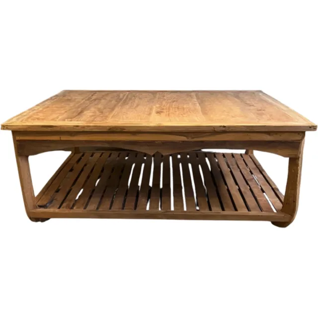 Var Salontafel met Gebogen Poten – 140 x 100 x H54 cm – Tijdloos Design Zie foto
