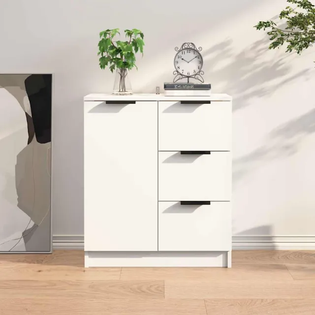 vidaXL Dressoir 60x30x70 cm bewerkt hout wit, foto 2